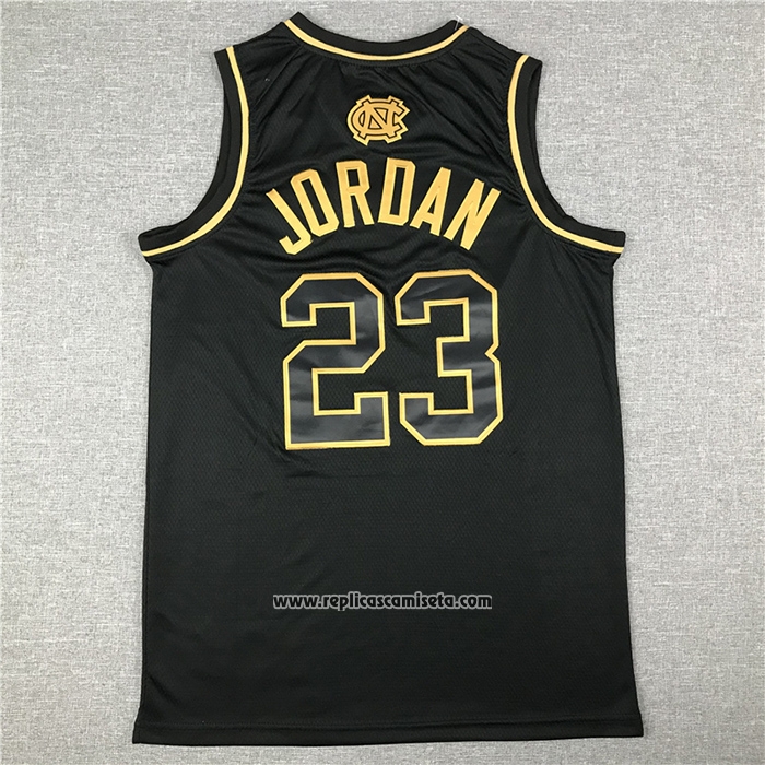 Camiseta North Carolina Tar Heels Michael Jordan #23 Negro